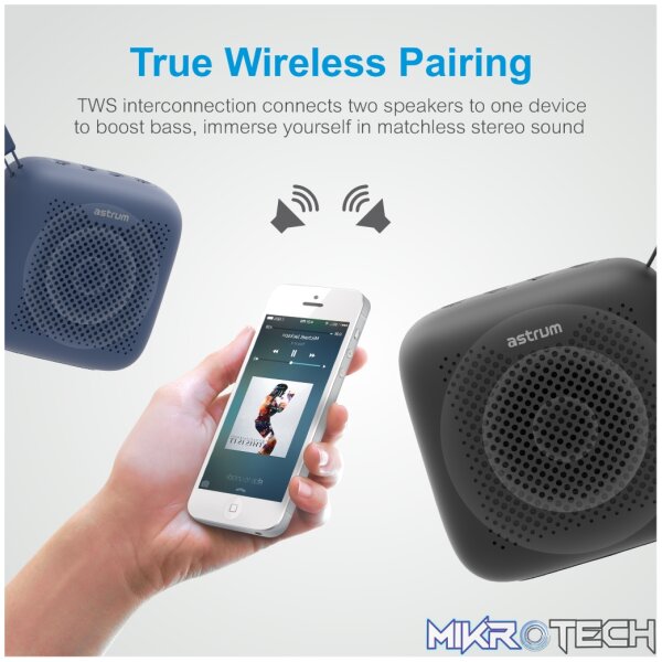 ST020 5W TWS True Wireless IPX5 Mini Portable Speaker - Blue - Image 2